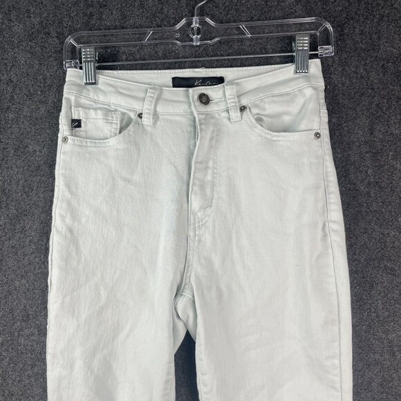 Kancan Estilo Mint Green High Rise Skinny Stretch Jeans Size 7/27 EUC - Picture 2 of 9